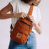 Umoja rust canvas outdoor crossbody sling bag 