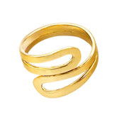 Sai Adjustable Wrap Ring Unisex, Statement Jewelry