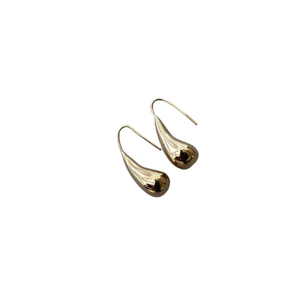 Solid Brass Teardrop Drop Earrings | Sana Ecodunia