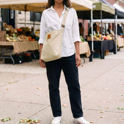 Canvas Carry-All Crossbody Bag for Men &amp; Women | Amani 