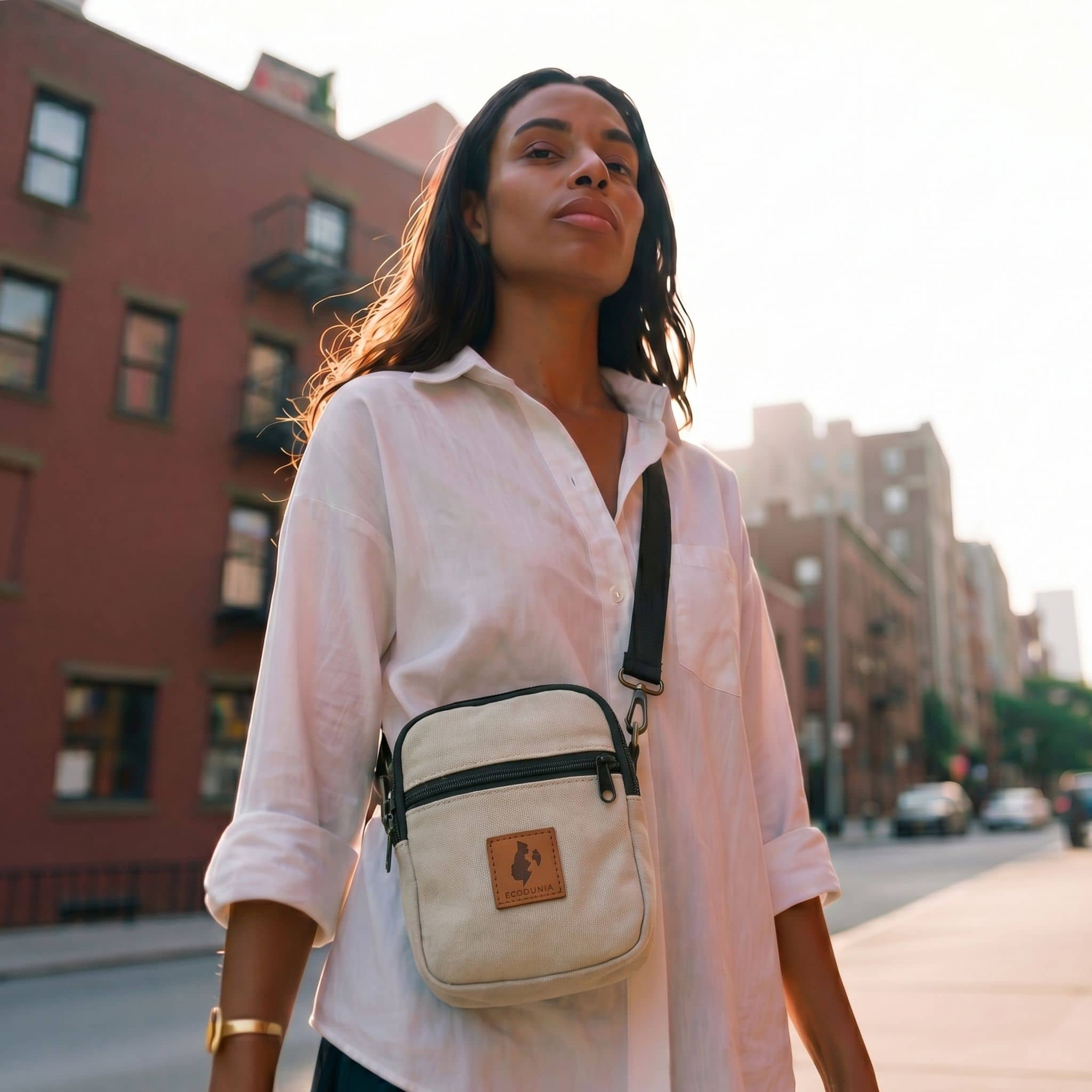 Rozi Canvas Crossbody Bag 1L | Mini Shoulder Bag 