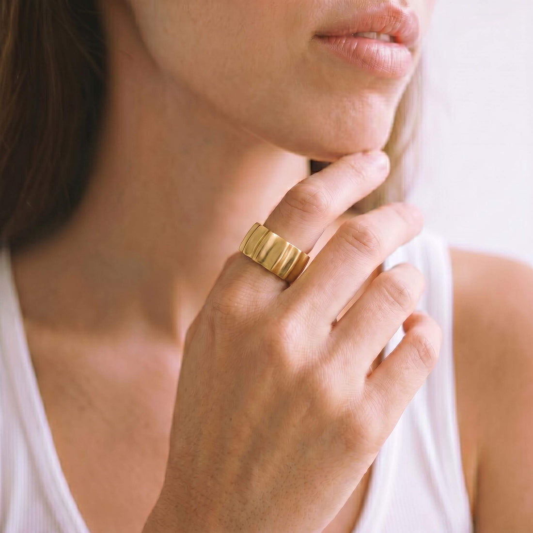 Scalloped Sun Ray Band Ring | Issa Ecodunia