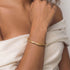 Smooth Sculptural Brass Bangle Bracelet | Sema - EcoDunia