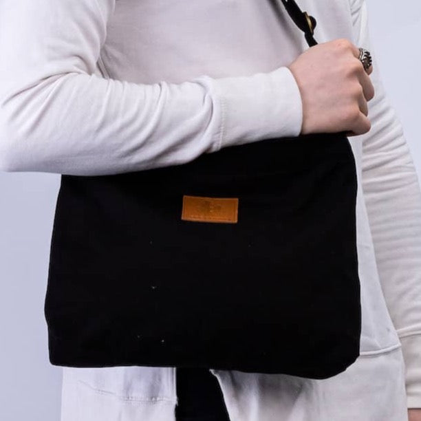 The Mini Amani Crossbody Bag - Black