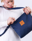 The Mini Amani Crossbody Bag - Blue