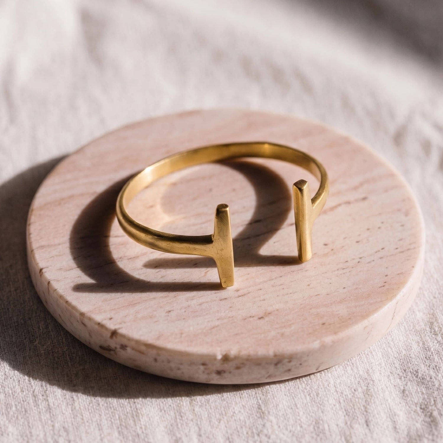Double T Wrap Brass Bracelet | Simba Ecodunia