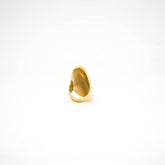 Skia Brass Oval Statement Ring