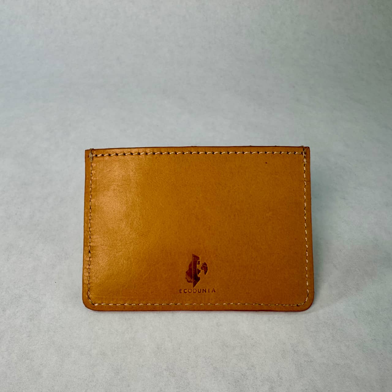 Fish Leather Card Holder - Tan