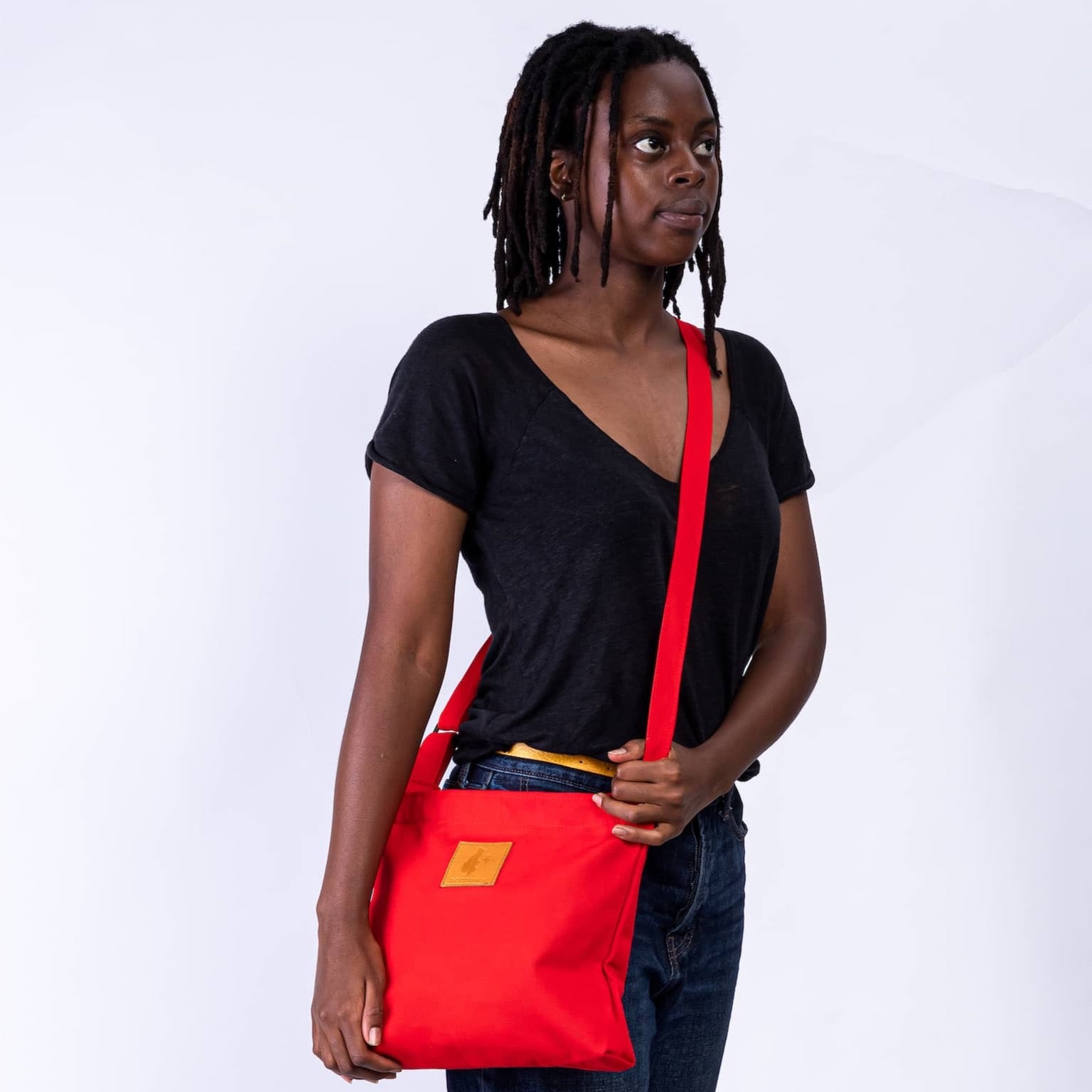 The Mini Amani Crossbody Bag - Red