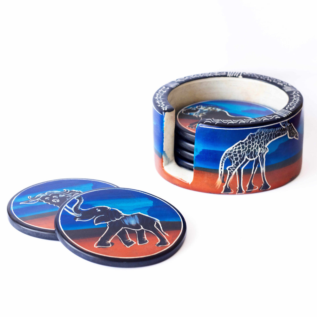 Handmade Coasters - Animals Drawn