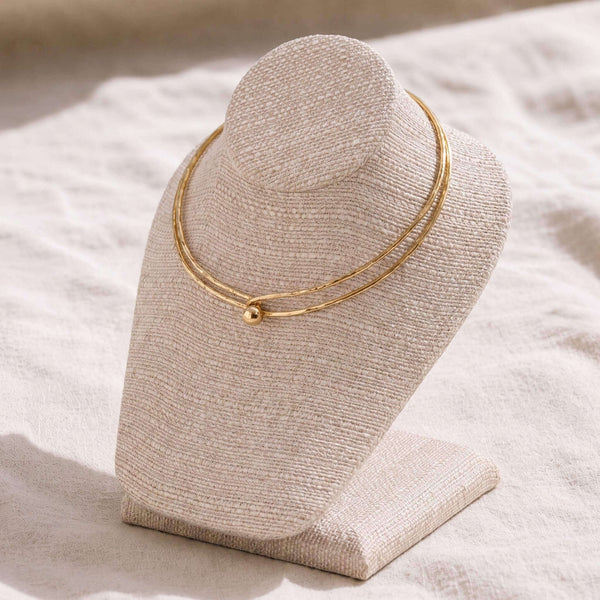 Sphere Ball Brass Choker Necklace for Women | Sola - EcoDunia