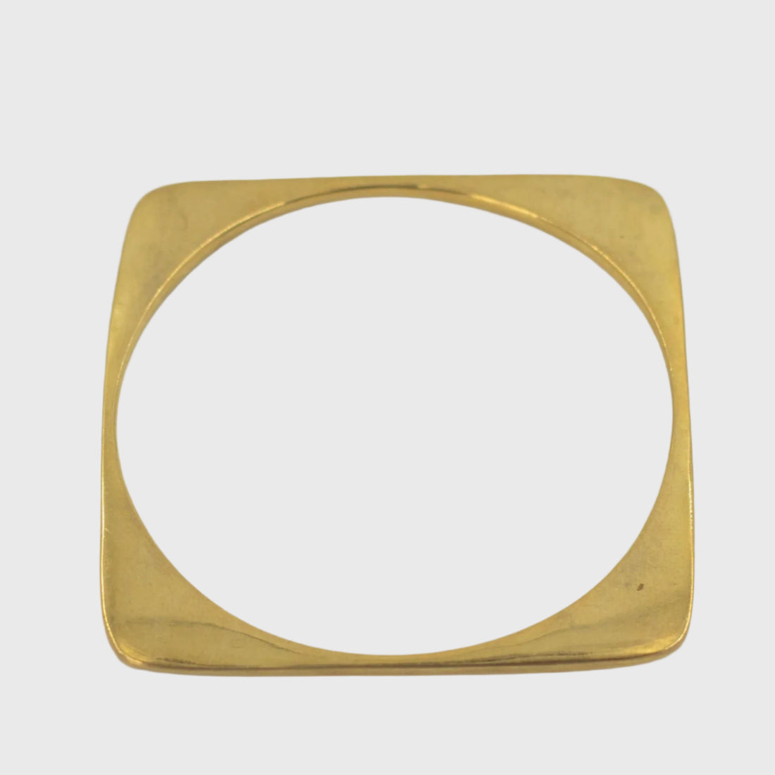 Smooth Brass Square Bracelet for Men and Women - Leo