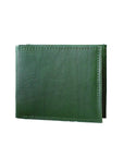 Leather Bifold Standard Wallet -  Green