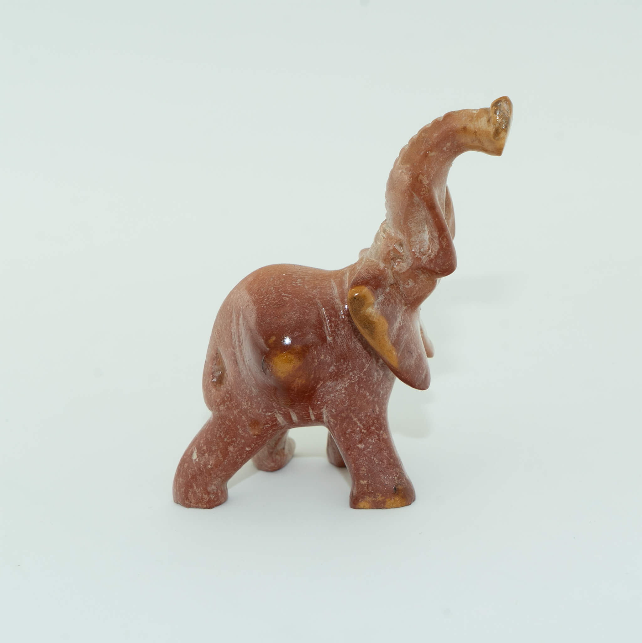 Hand Carved Elephant Soapstone Sculpture