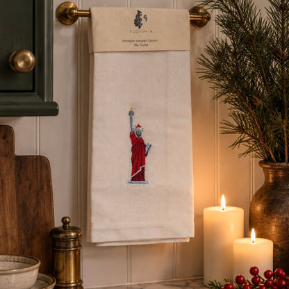 Custom Embroidered Tea Towel - EcoDunia