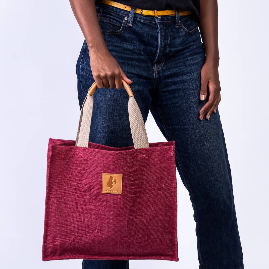 Jute Bag - Maroon