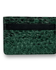 Fish Leather Card Holder - Green