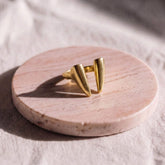 Swept Wing Brass Ring for Women | Kiota — Ecodunia