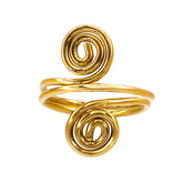 Tala Circular Spiral Wire Ring for Women Ecodunia