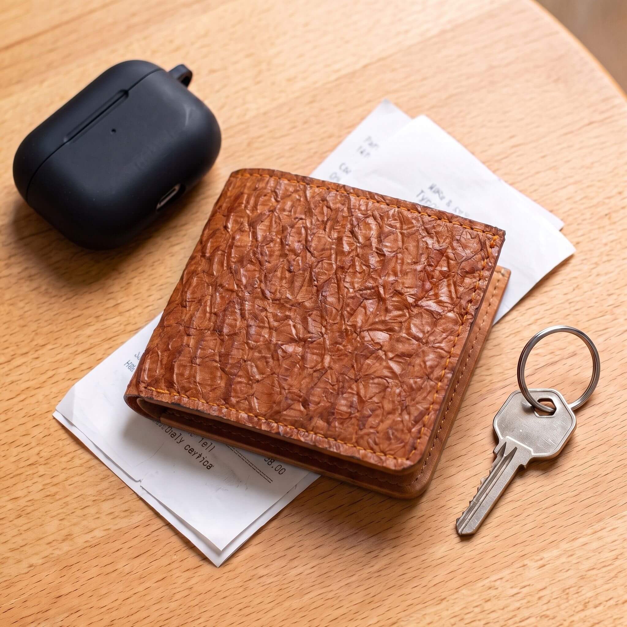 Genuine Slim Fish Wallets - Bifold Fish Leather Wallet 