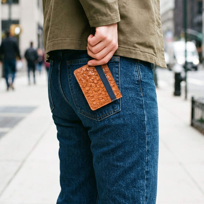 Fish Card Holder Wallet, Unisex Leather Card Case - EcoDunia 