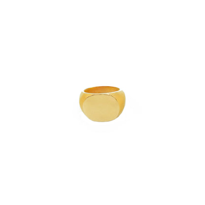 Tanya Brass Signet Ring
