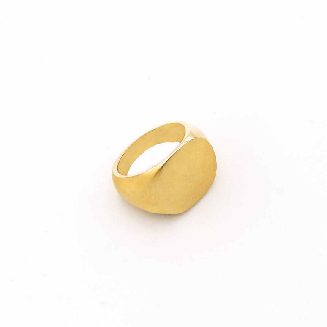 Tanya Brass Signet Cast Ring