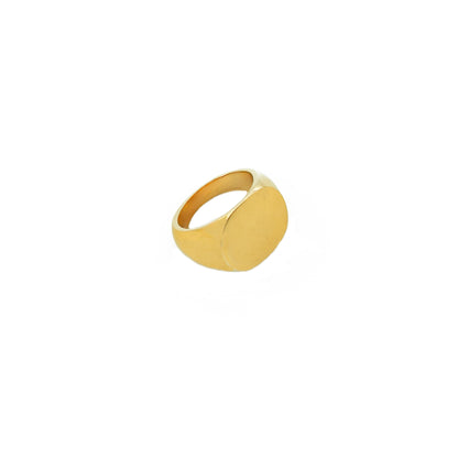 Tanya Brass Signet Ring