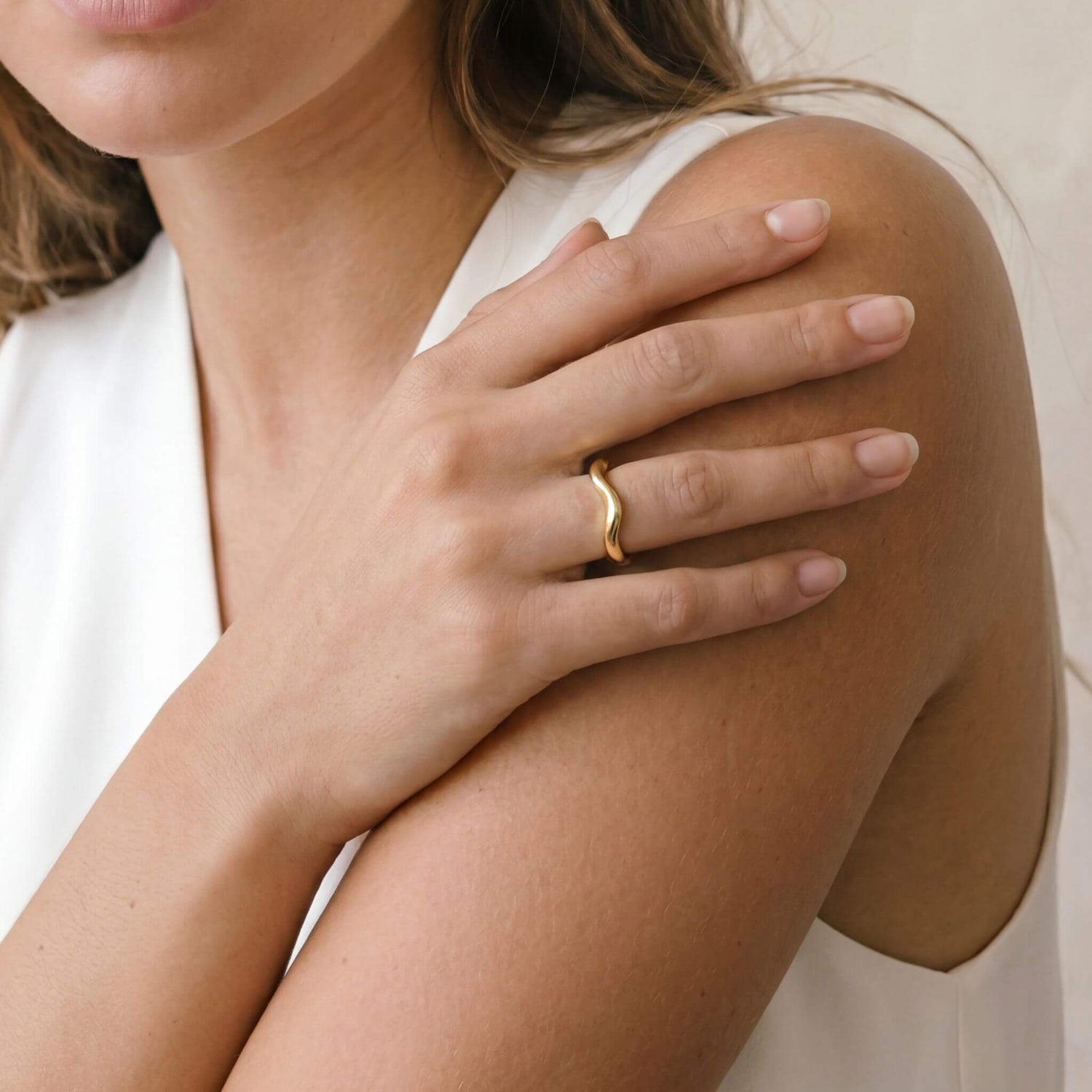 Brass Band Ripple Ring | Taraji Ecodunia