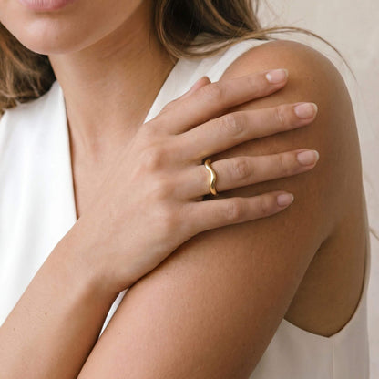 Brass Band Ripple Ring | Taraji Ecodunia