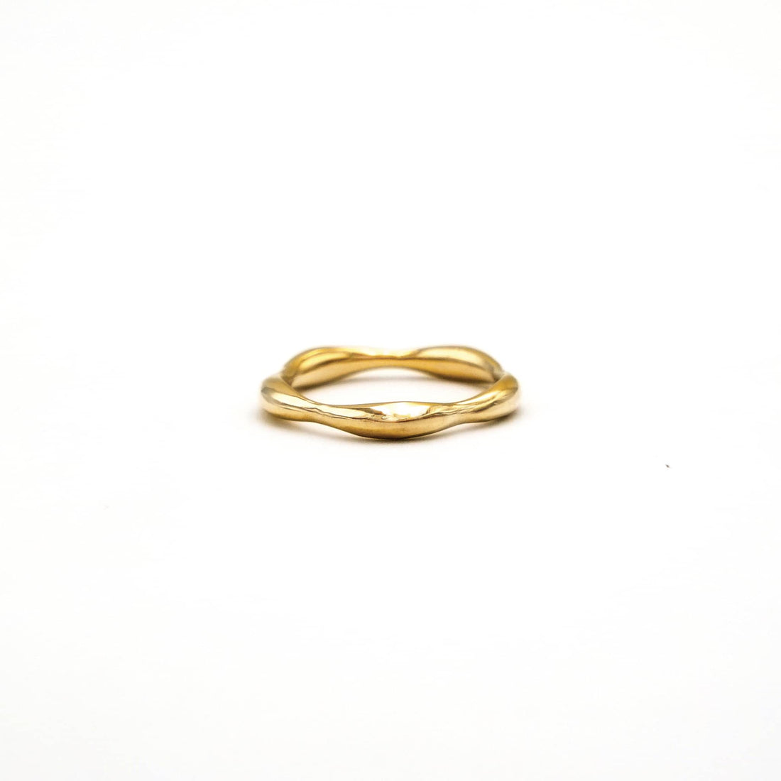 Taraji Brass Ripple Ring for Men and Women