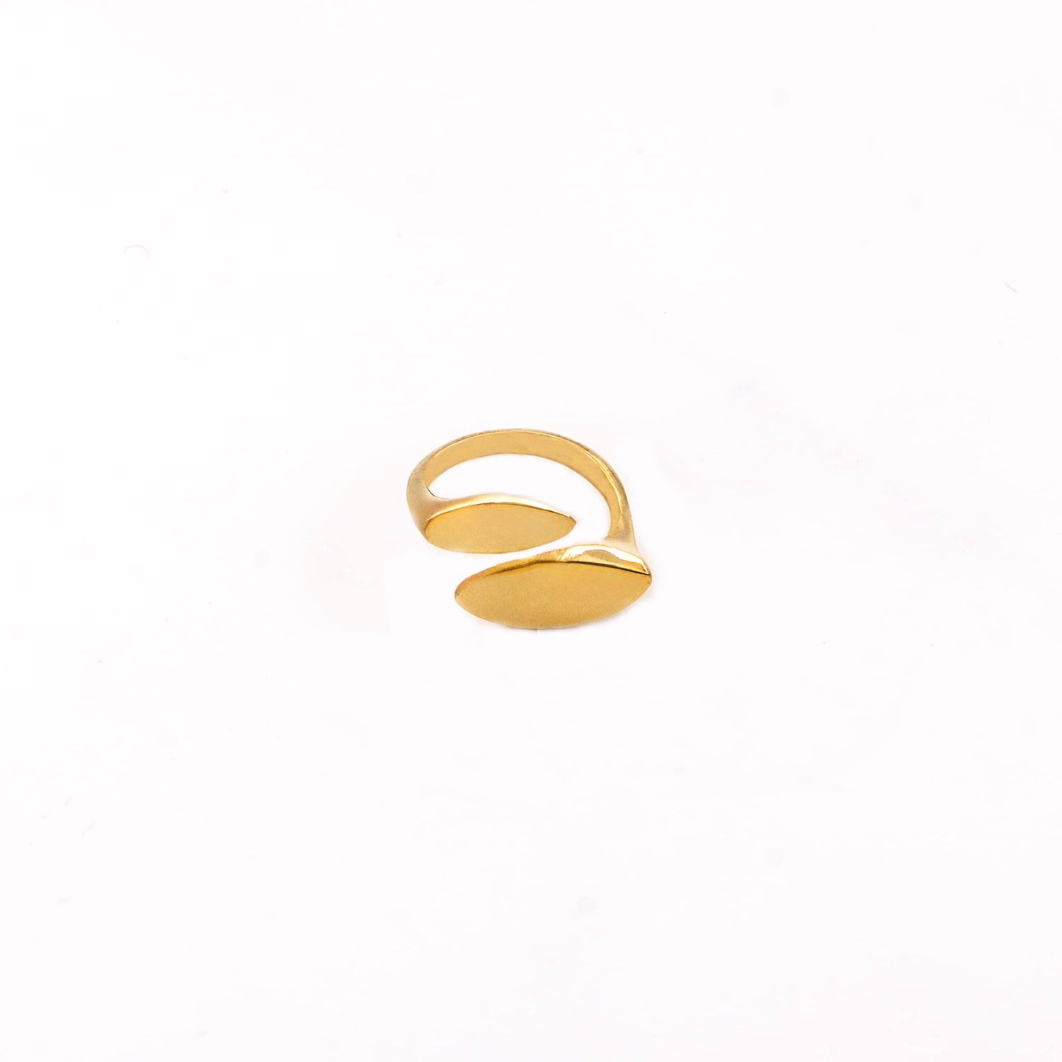 Tiwa Open Asymmetrical Droplet Wrap Ring