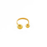 Tone Adjustable Double Ball Ring for Men and Women