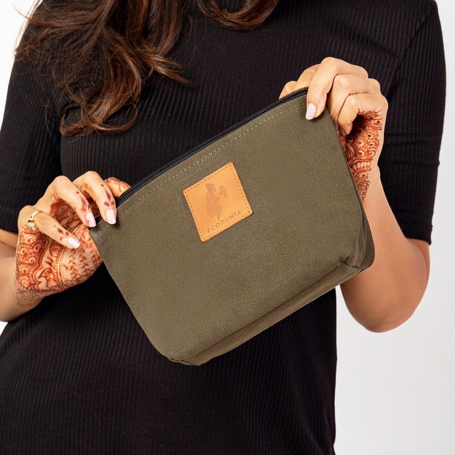 Ren Canvas Makeup Bag – Fair Trade Cosmetic &amp; Toiletry Pouch 