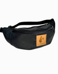 Vegan Leather Fanny Pack-  Black