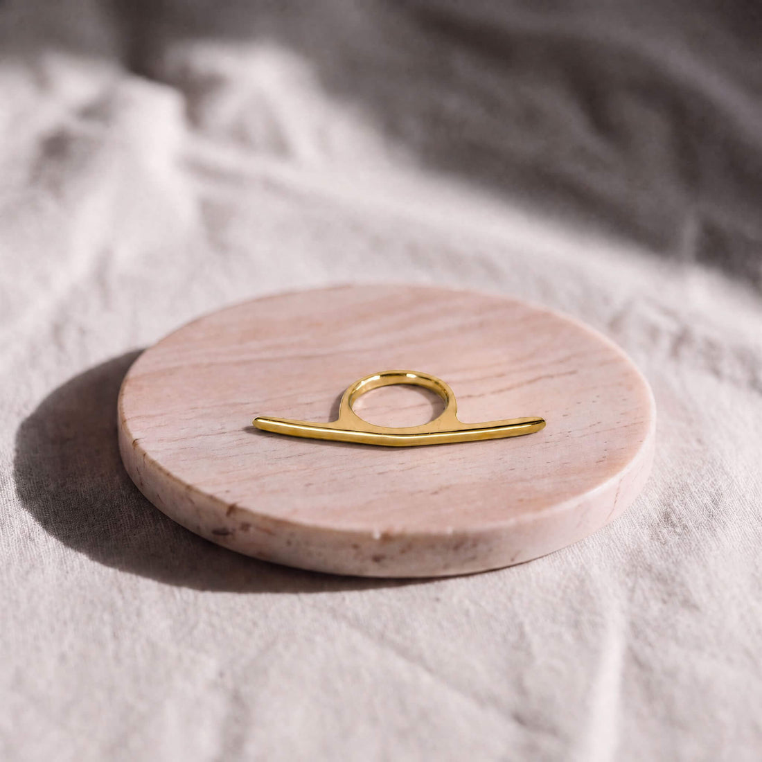 Tulia Mini Curved Bar Ring - EcoDunia