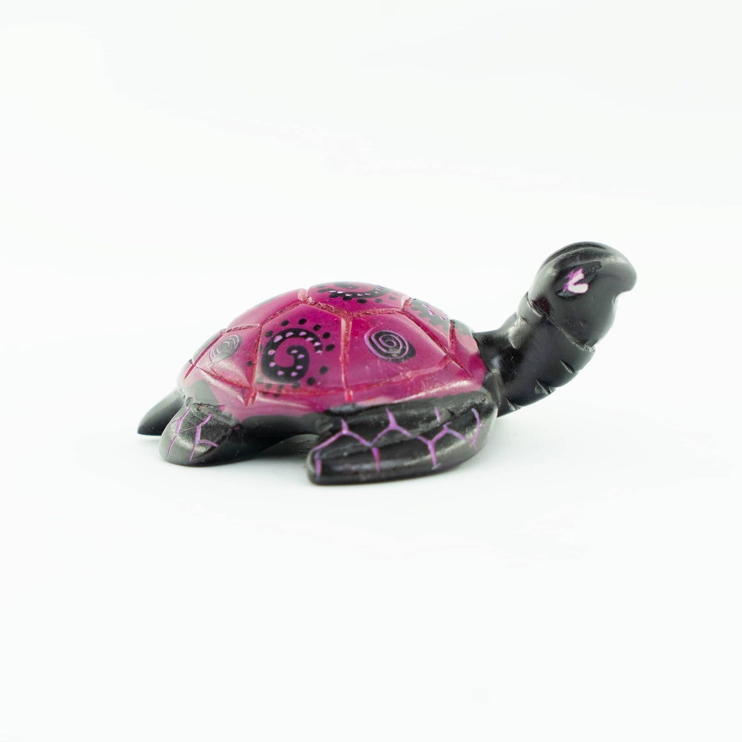Hand Carved Turtle Figurine Soapstone Sculpture