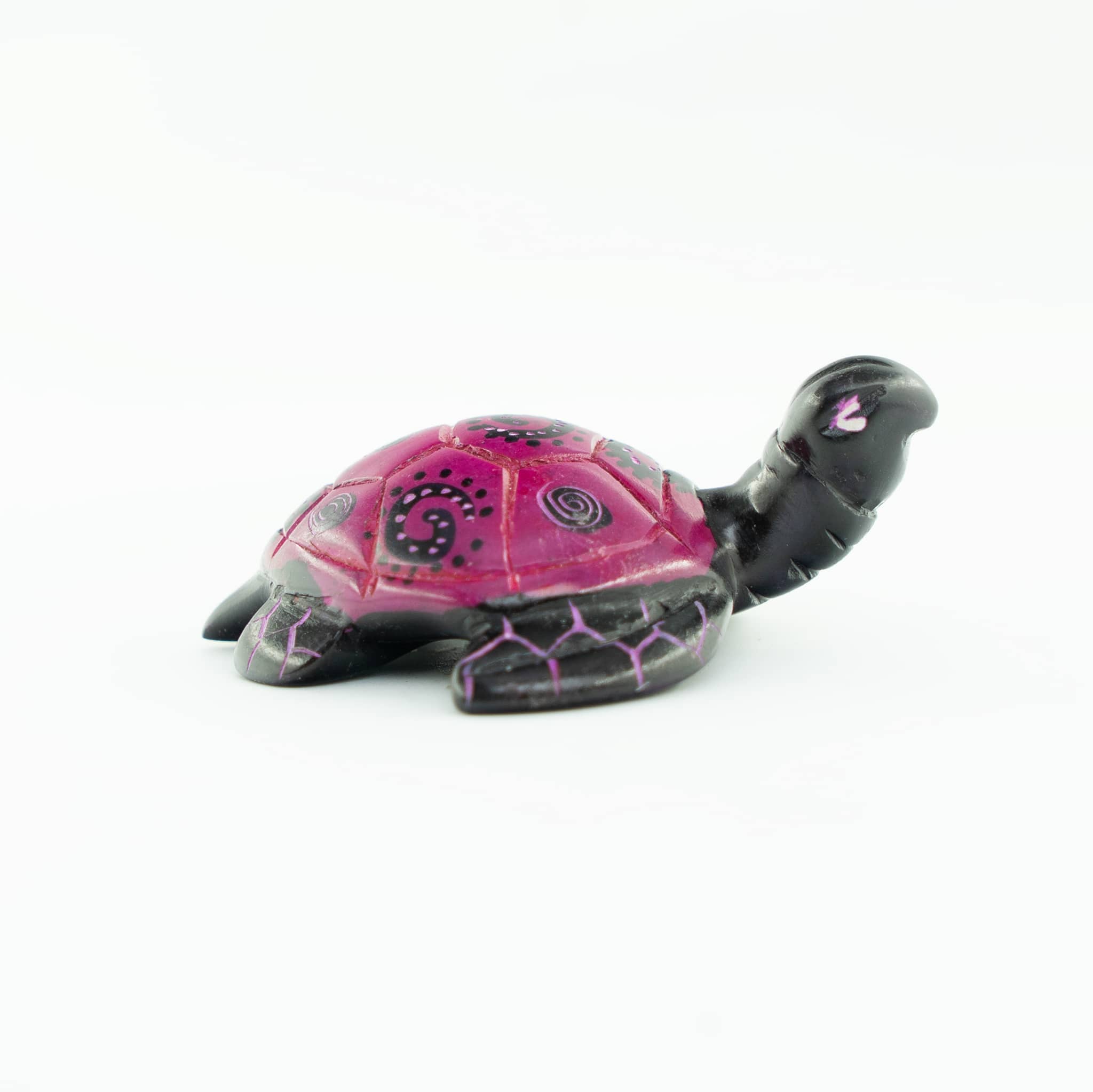 Hand Carved Turtle Figurine Soapstone Sculpture
