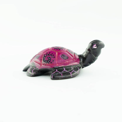 Hand Carved Turtle Figurine Soapstone Sculpture