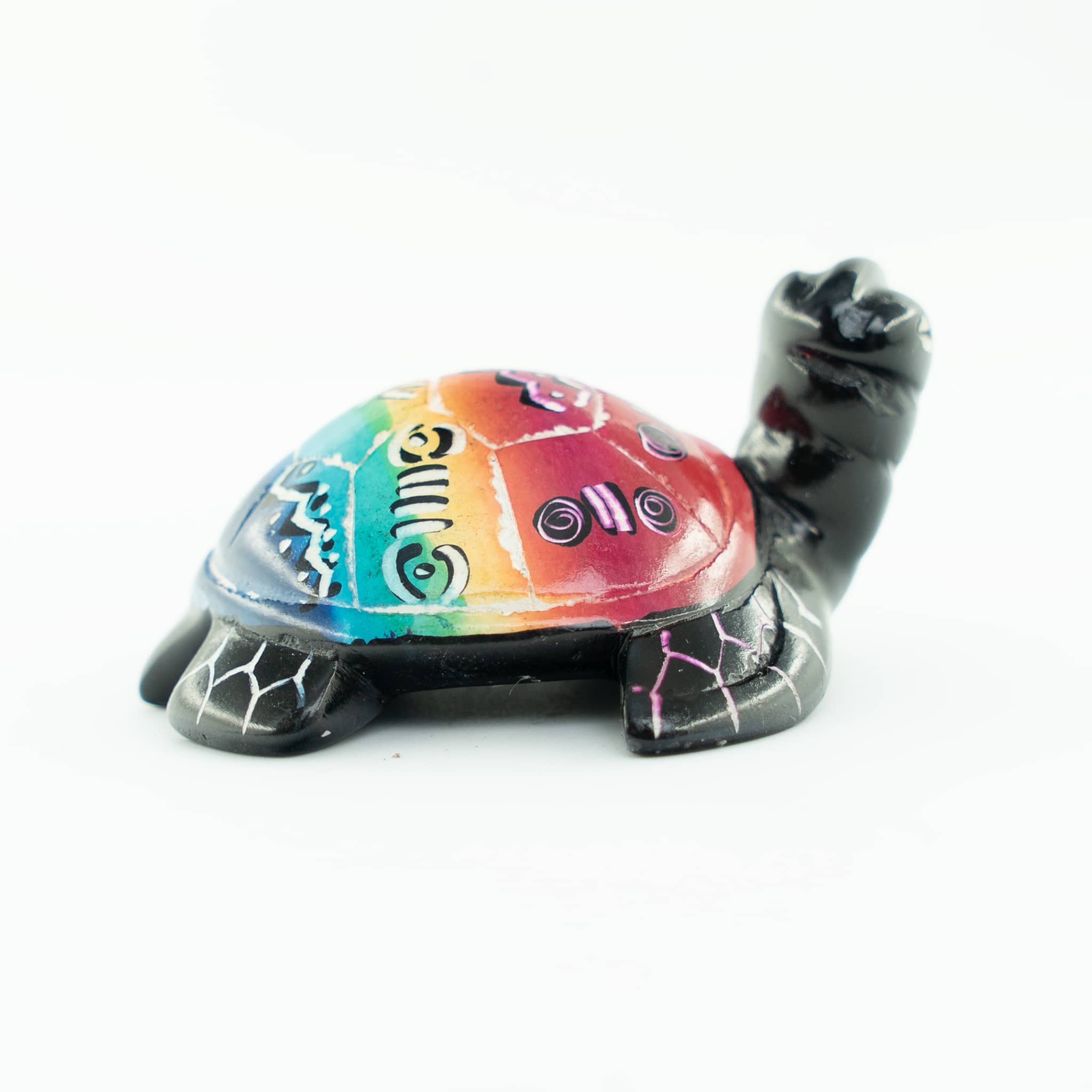 Hand Carved Turtle Figurine Soapstone Sculpture