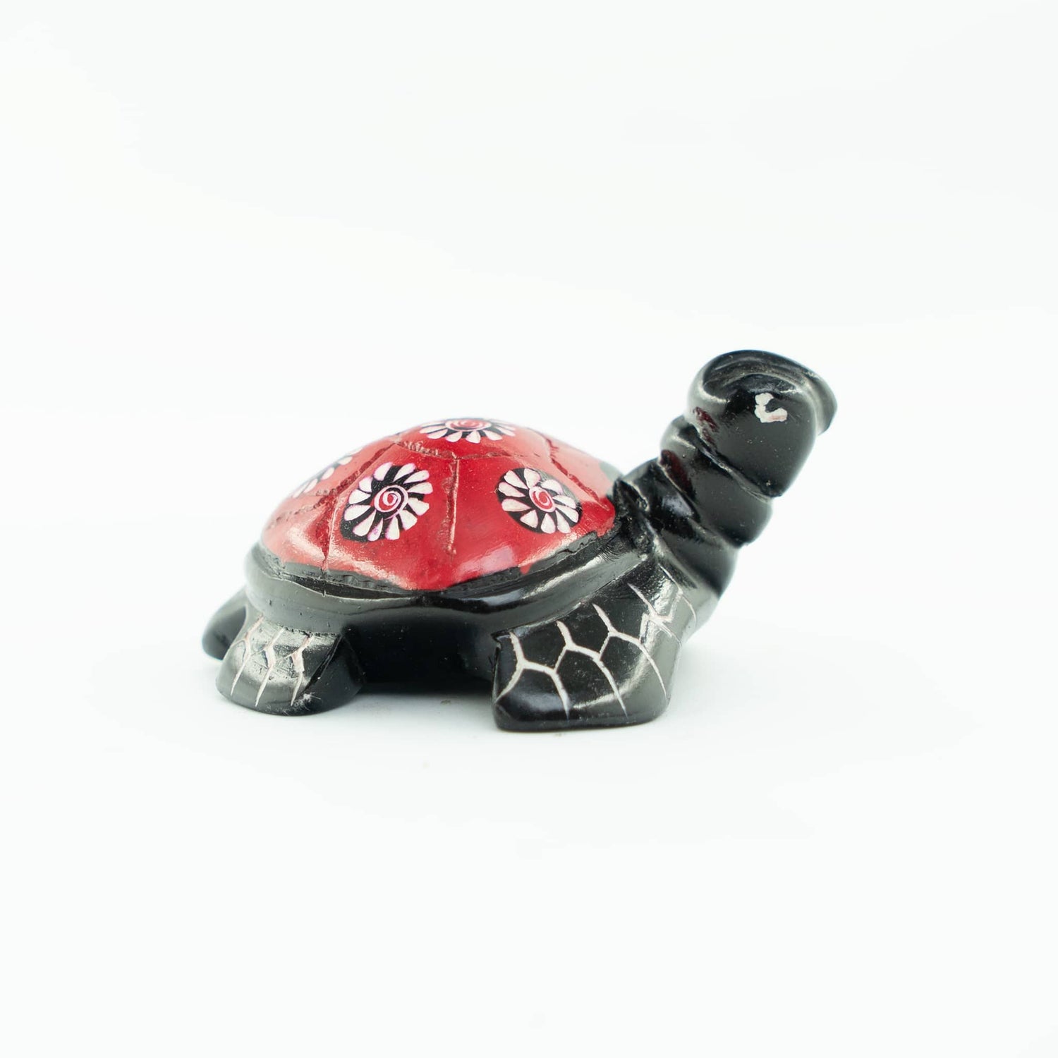 Hand Carved Turtle Figurine Soapstone Sculpture