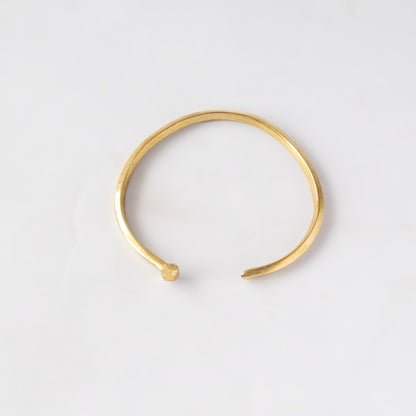 Dot and Nail Open Cuff Bangle for Women - Doa