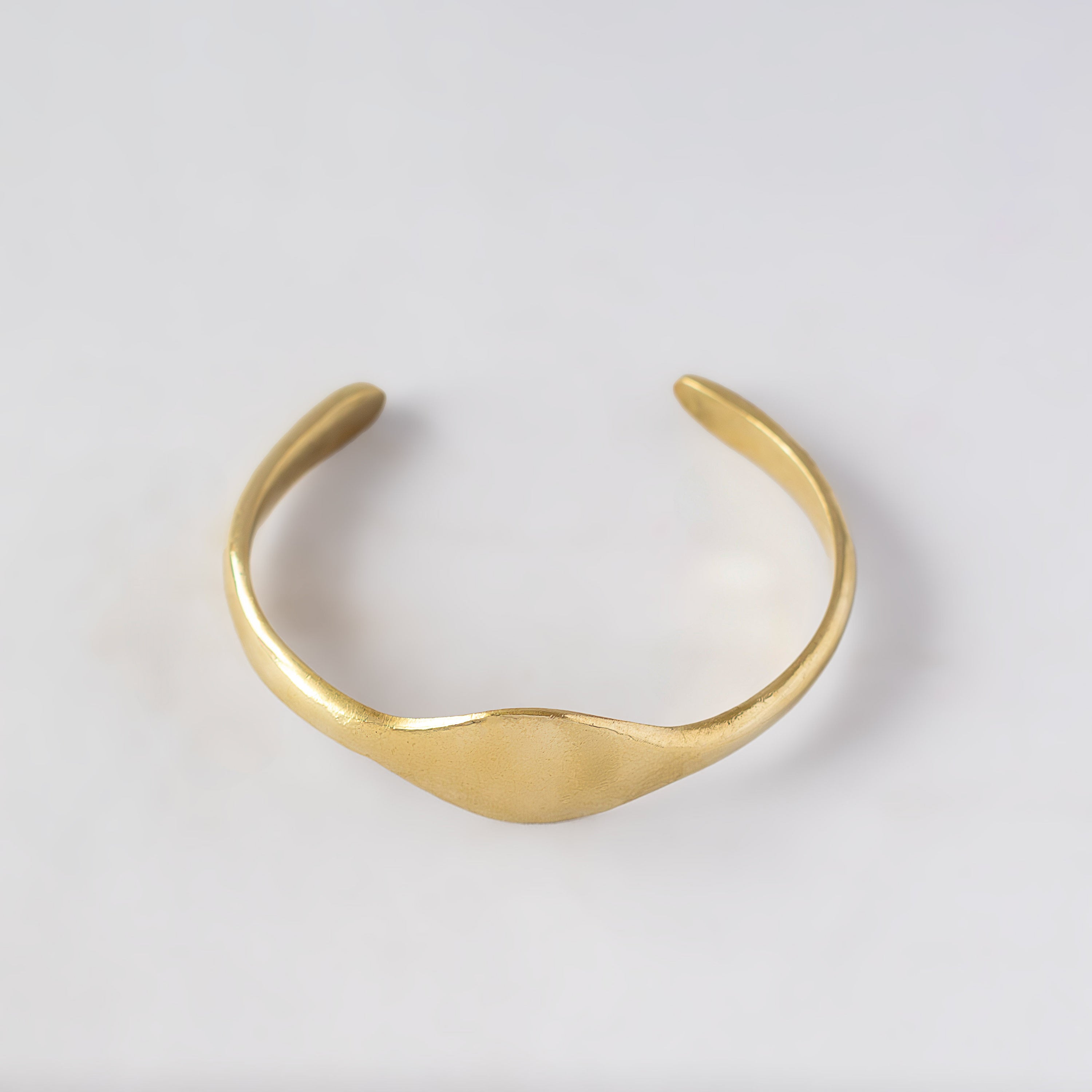 Smooth Open Brass Cuff Bracelet | Asili - EcoDunia