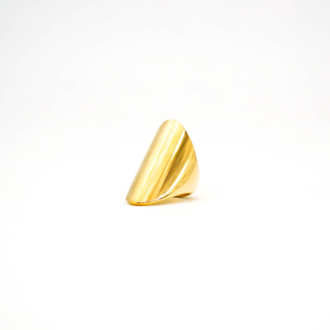 Uzi Brass Statement Ring