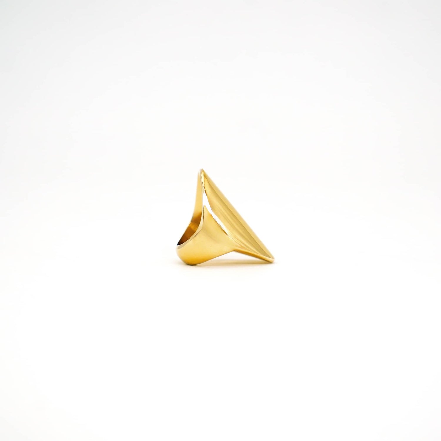 Uzi Brass Statement Ring