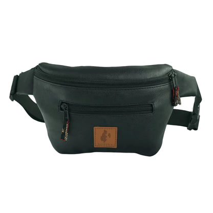 Black Vegan Crossbody Fanny Pack 