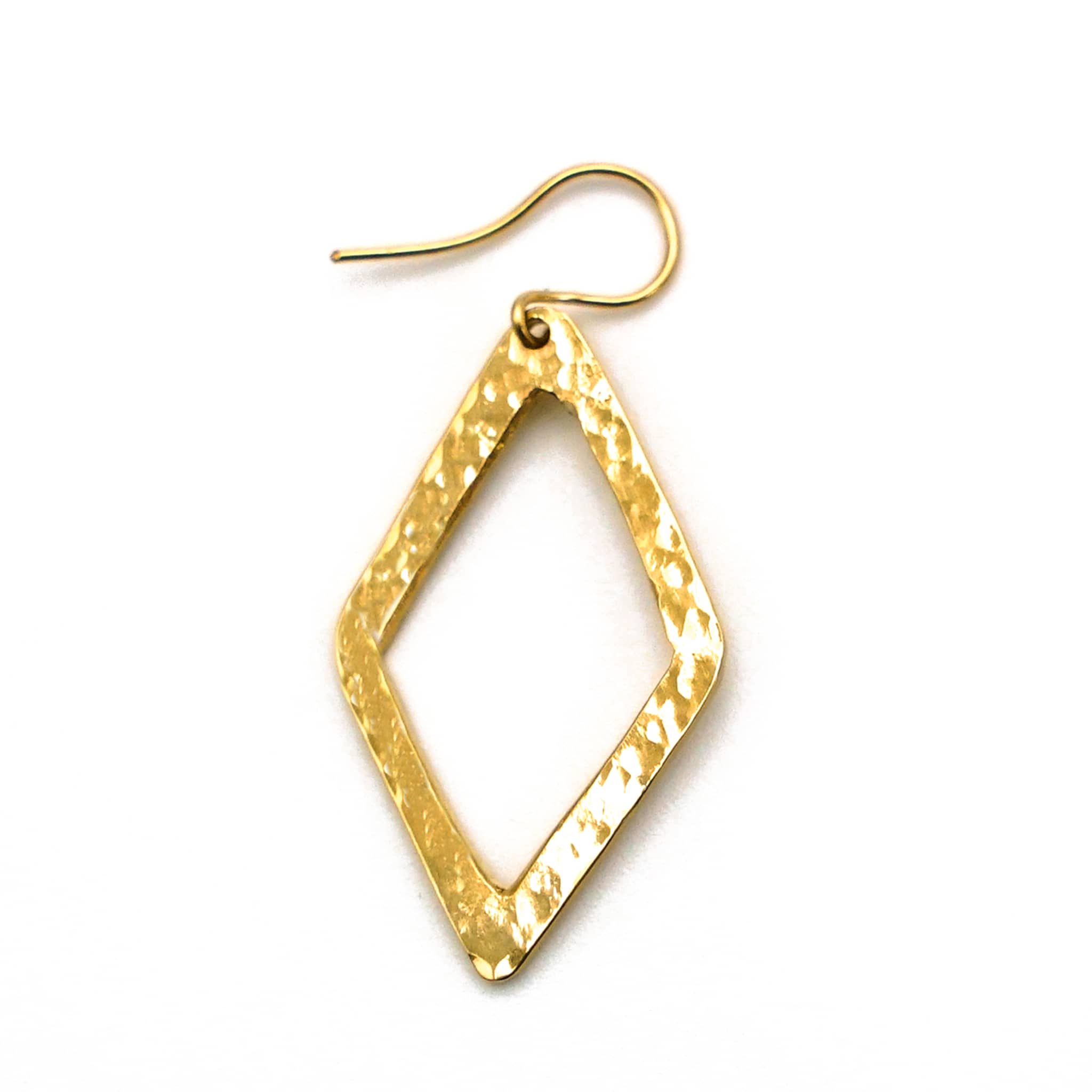 Wazi Hammered Geometric Dangle Earrings
