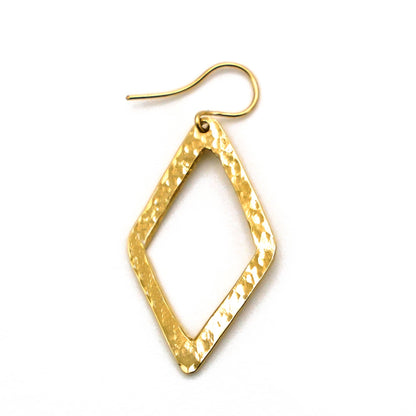 Wazi Hammered Geometric Dangle Earrings