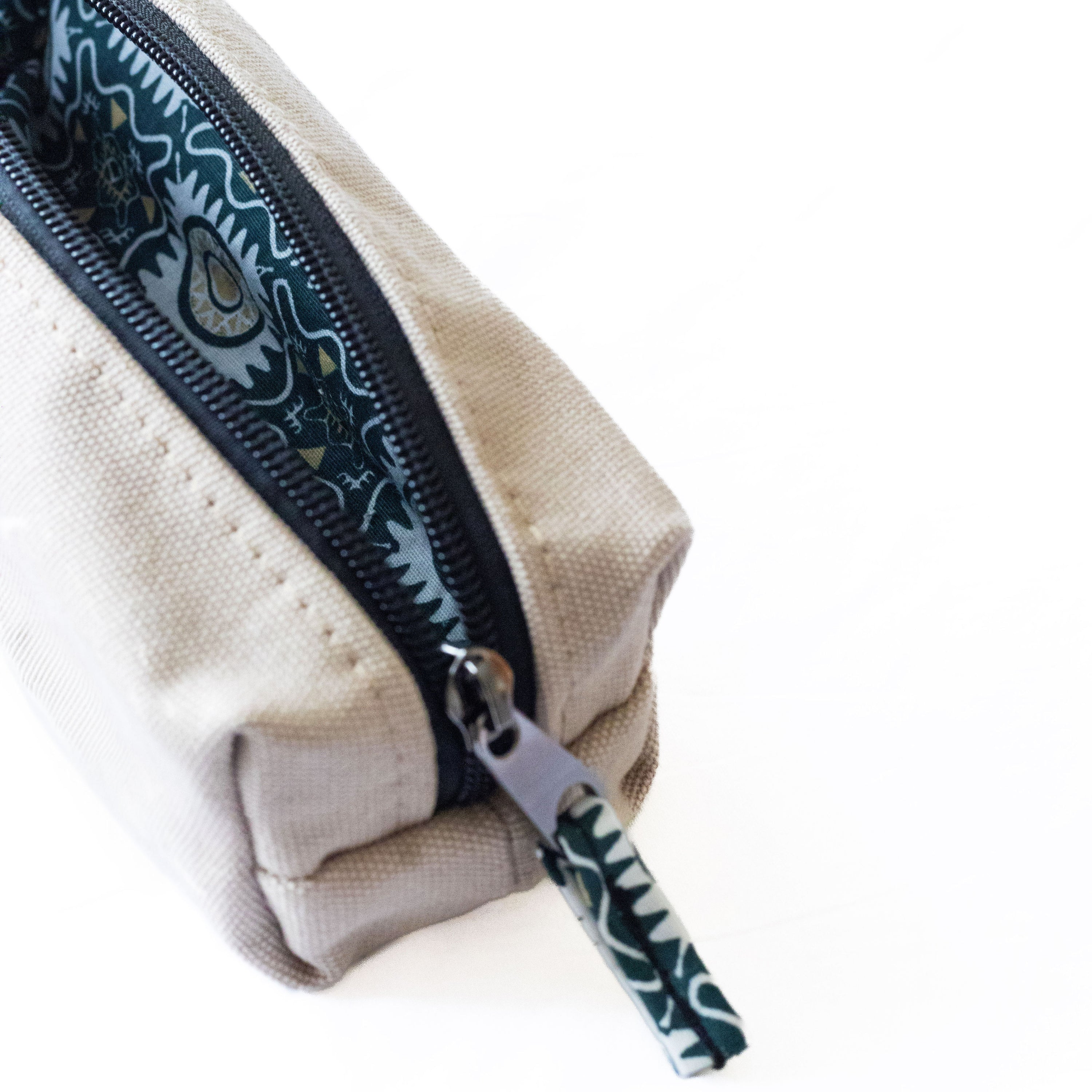 Pencil Pouch Zipper Bag – Fair Trade Cotton Canvas Pencil Case  - EcoDunia 