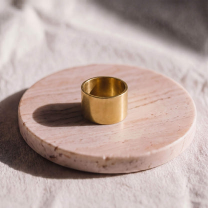 Brass Wide Band Solid Ring | Rahisi Ecodunia